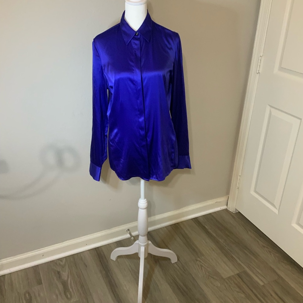 Ann Taylor Royal Blue Blouse
